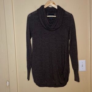 Cynthia Rowley Brown Cowl Neck Top